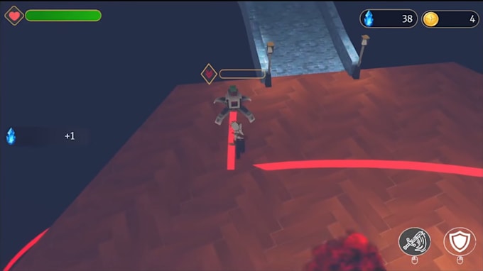 help you developing a game using unity game engine