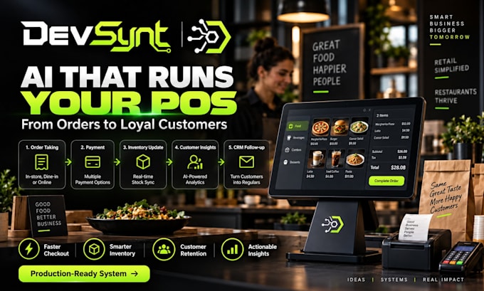 build ai powered pos system for retail and restaurant