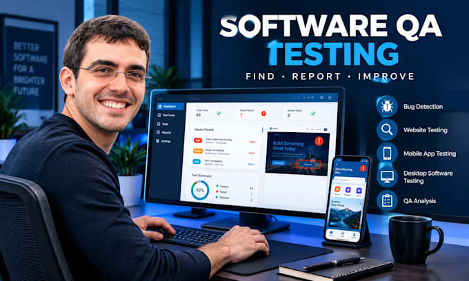 test and find bugs in your website  app and software on android ios windows mac