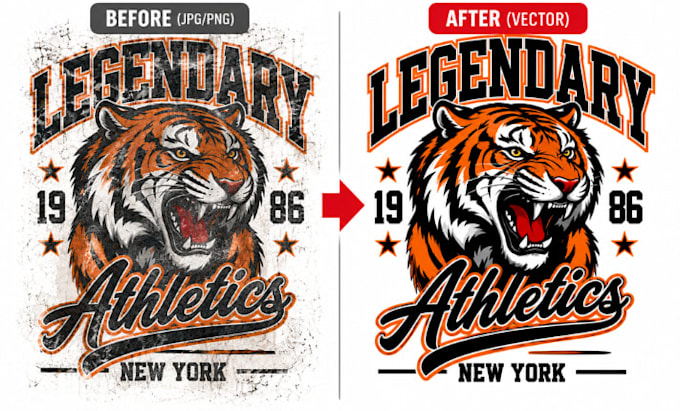 design screen print vector , convert shirt design to vector for printing
