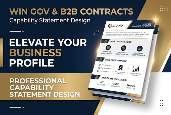 design corporate capability statement for your business