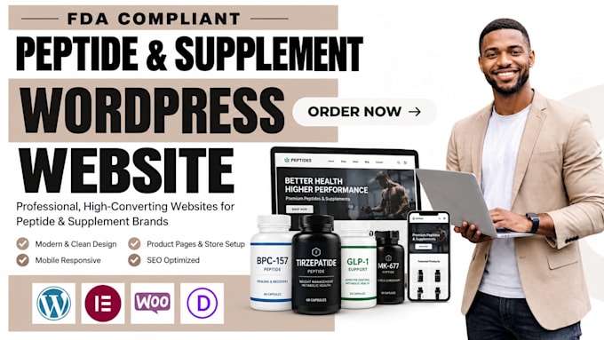 do wordpress peptide website woocommerce peptide website peptide marketing ads