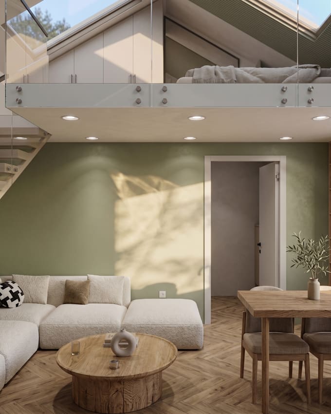 create 3d interior renders for your tiny house or loft