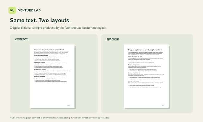 format your short client guide in word and PDF