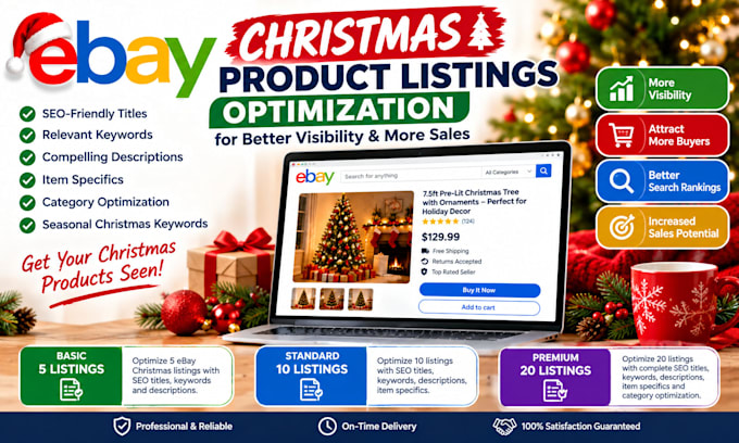 optimize ebay christmas product listing for better visibility