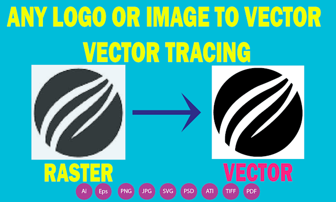 manually vector trace, recreate, or fix low quality logo