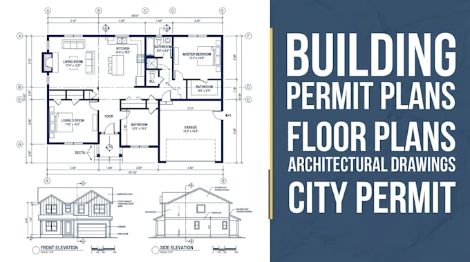 draw building permit plans floor plans and architectural drawing for city permit
