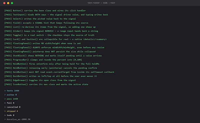 provide proper regression, unit and scenario tests for your websites