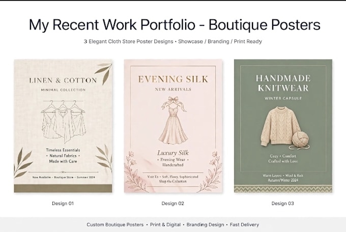 design shop poster boutique cloth store flex design