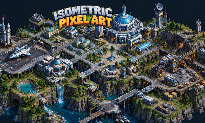 create isometric pixel art tileset pixel tilemap game asset rpg game background