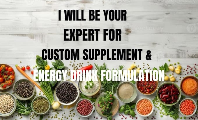 formulate custom supplements, nutrition products and energy drinks