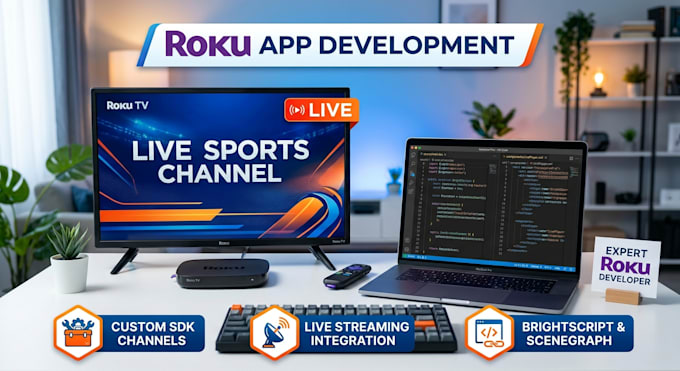 develop rokuapp, sdk channel, live tv, livestream channel