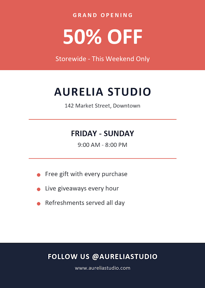 design an eyecatching flyer or promotional graphic