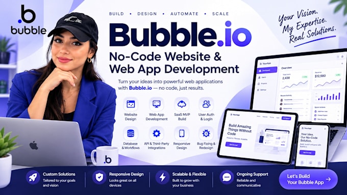 build no code website, bubble developer, bubble io website design