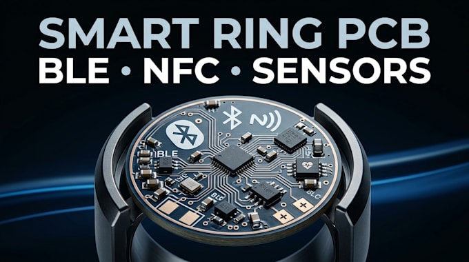 design smart ring pcb with ble nfc and sensors