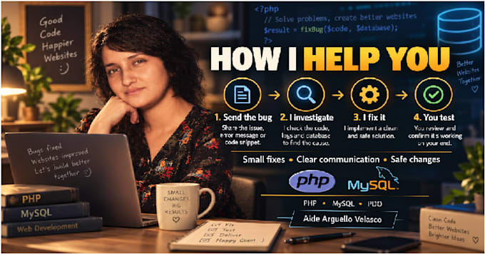 fix PHP and mysql bugs in your website