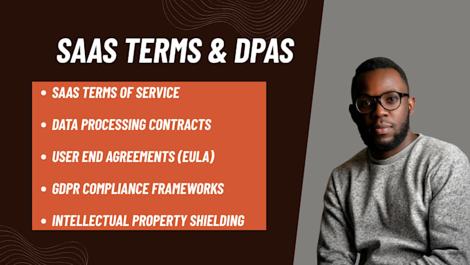 write your saas terms of service and data processing agreement dpa
