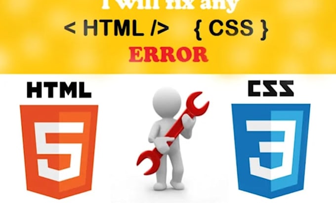 fix HTML CSS javascript bugs and coding errors