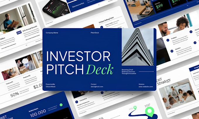 do business deck design or redesign powerpoint slides company presentation