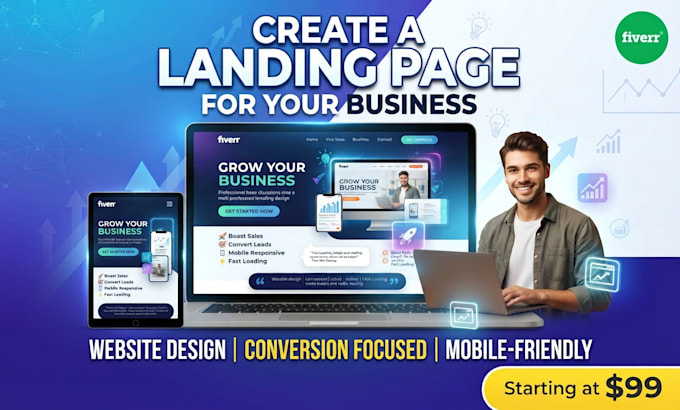 create a landing page for your business