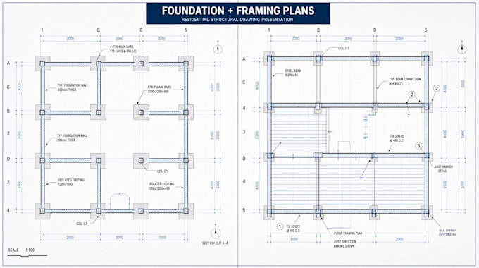 create structural drawings and structural plans for residential construction