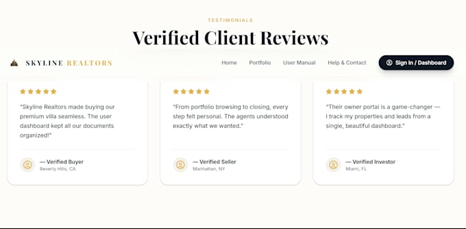 create a competitive real estate website
