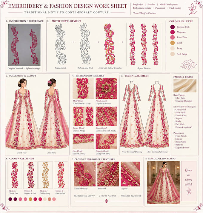 create custom textile, surface pattern and fabric designs