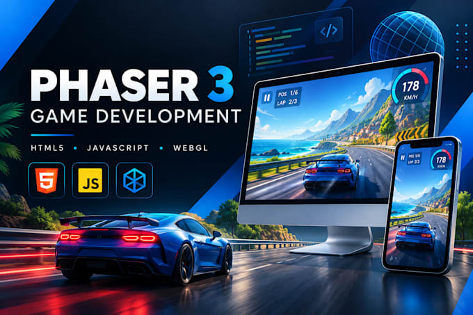 develop 2d 3d games html5 mobile game development javascript webgll game phaser