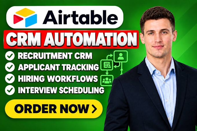 configure airtable CRM applicant tracking recruitment databases hiring workflows