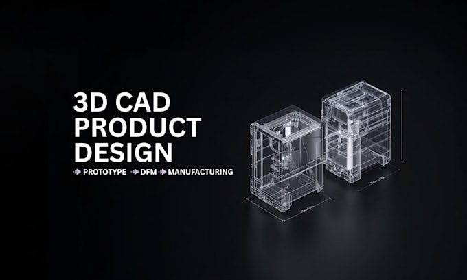design 3d cad products for startups, prototyping, dfm and injection molding
