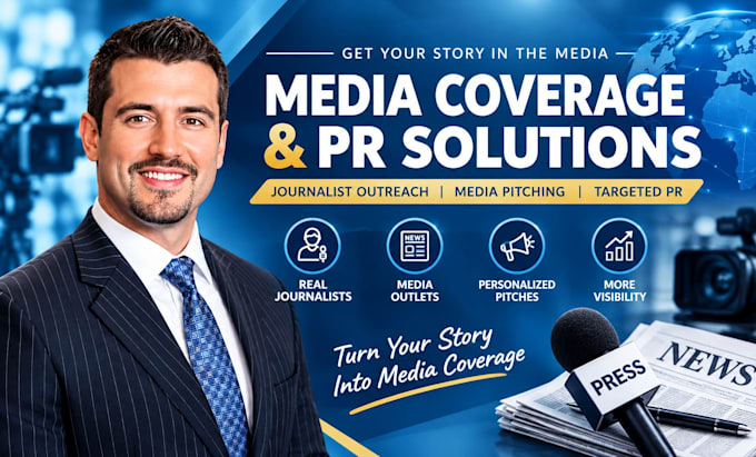 secure media coverage through journalist outreach, media pitching and PR