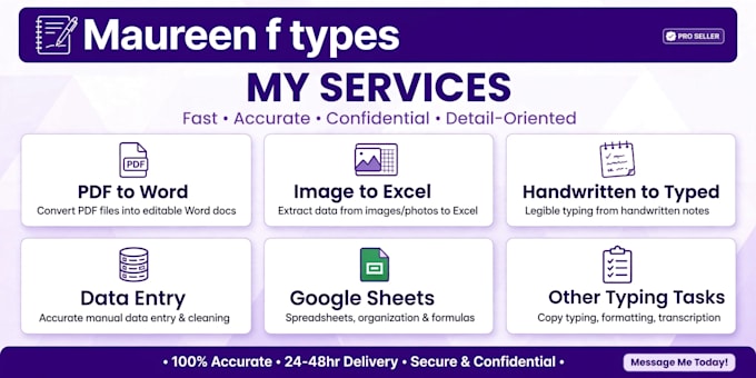 do data entry and typing work accurately