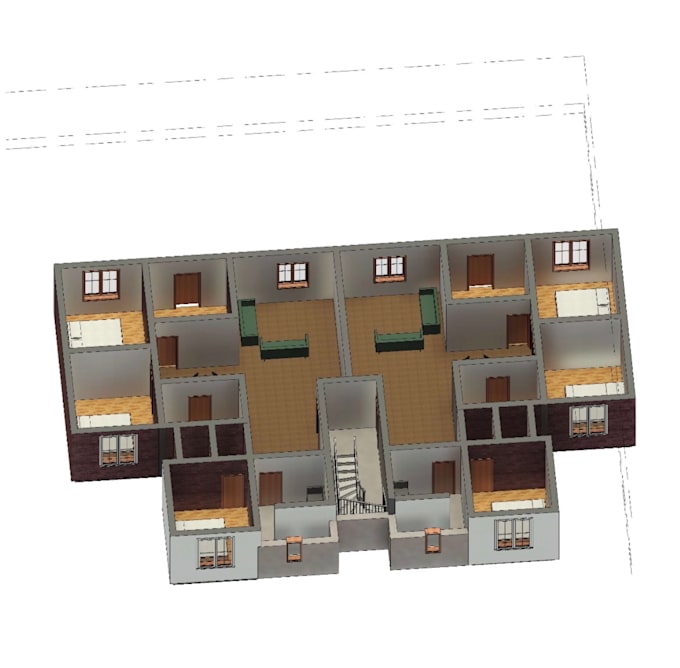 create a detailed revit house model and floor plan