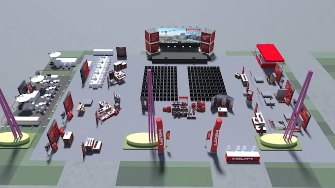 create premium trade show booth graphics and exhibition backdrop