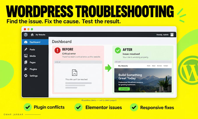 fix wordpress elementor layout and responsive issues