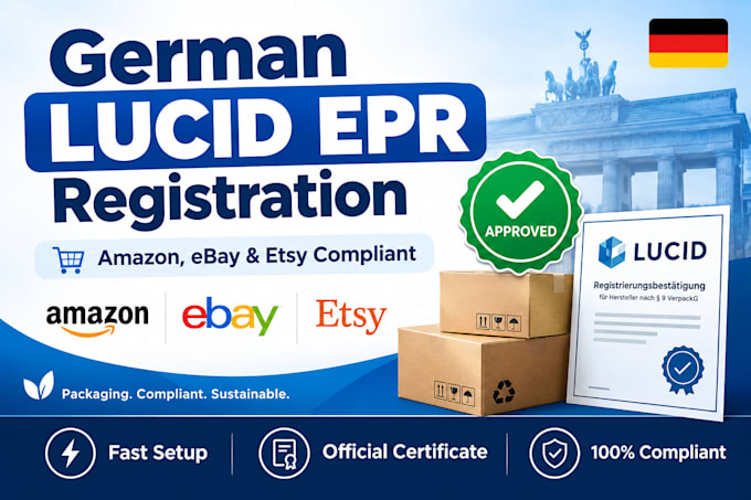 register your german epr and lucid packaging compliance for amazon
