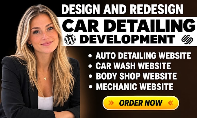 build a car detailing car wash, auto body repair, and mechanic wordpress website