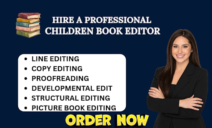 do children book editor, proofreading, copy editing, format kids picture book