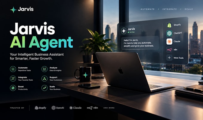 custom jarvis ai assistant, shopify ai employee jarvis ai agent, claude code
