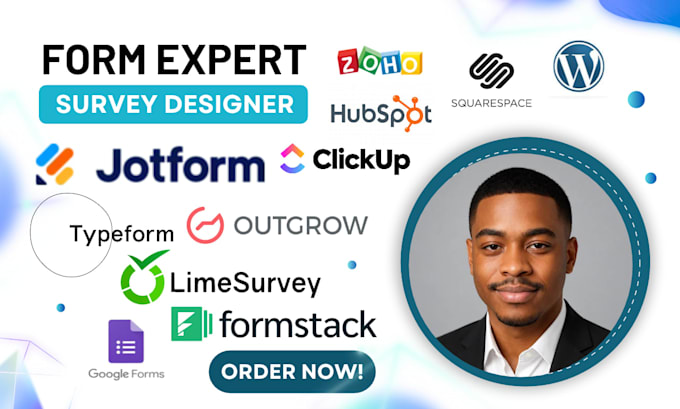 create online fillable form, survey, workflow in jotform, typeform, google forms