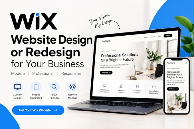 design or redesign a professional wix website for your business