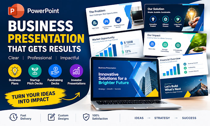 business powerpoint fundraising startup presentation business slides deck