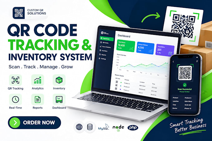 develop ai inventory management software with custom qr code tracking
