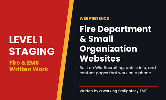 write a fire department training program, calendar, and lesson plans