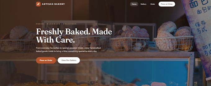 create a website for your small business