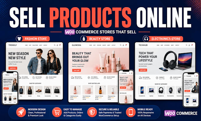 create wordpress ecommerce online store and customize woocommerce website