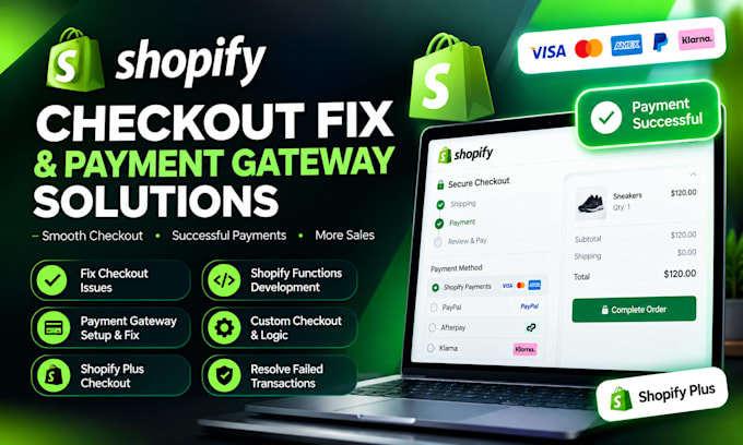 shopify checkout fix payment gateway fix shopify plus shopify functions checkout