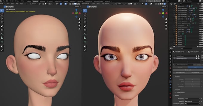 3d blender rigger, chatbot avatar, viseme driven lips sync, face arkit, animaze