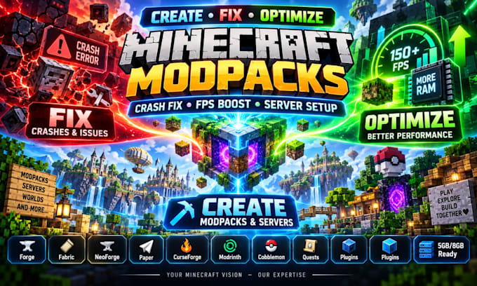 create fix optimize modpack forge fabric neoforge cobblemon minecraft developer