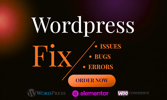 fix wordpress issues, bugs, errors, and critical errors